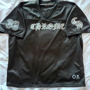 Chrome Hearts Black Mesh Jersey Shirt